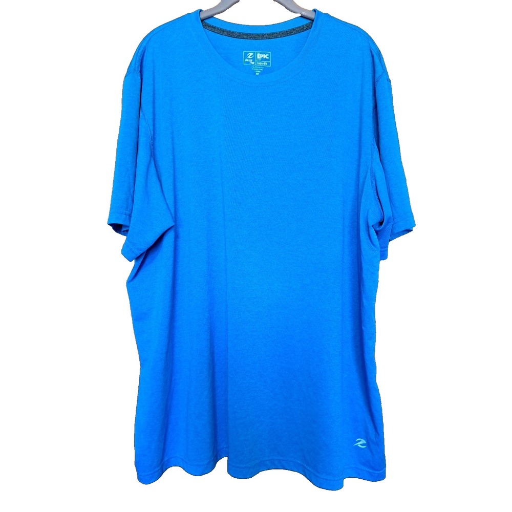 Epic Energy Zone Men's Blue Polyester Short Sleeve Loose Fit T-Shirt XXL